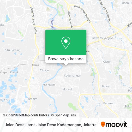 Peta Jalan Desa Lama Jalan Desa Kademangan