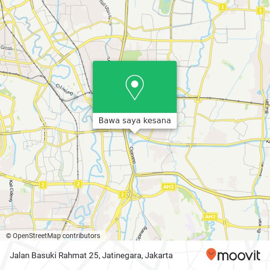Peta Jalan Basuki Rahmat 25, Jatinegara