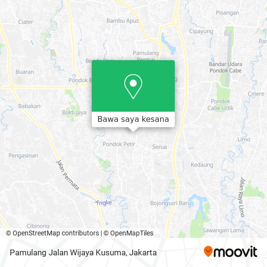 Peta Pamulang Jalan Wijaya Kusuma