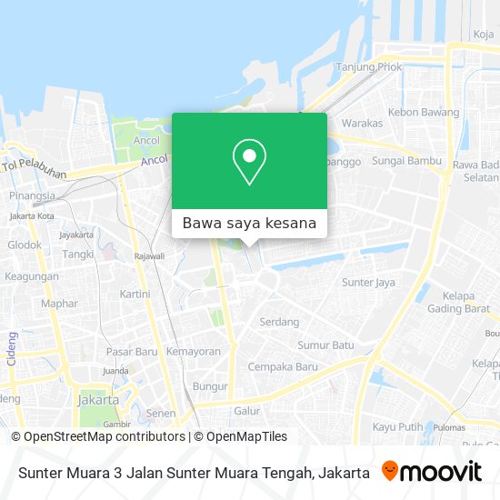 Peta Sunter Muara 3 Jalan Sunter Muara Tengah