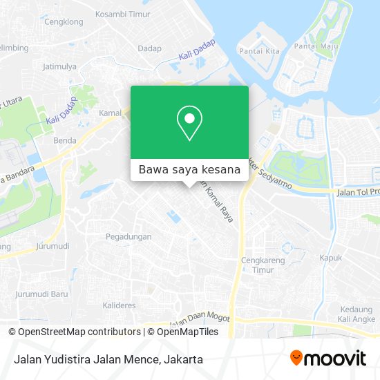 Peta Jalan Yudistira Jalan Mence