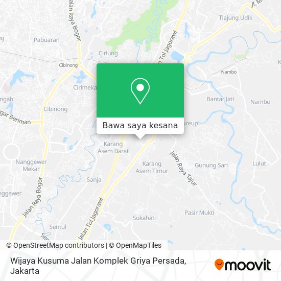 Peta Wijaya Kusuma Jalan Komplek Griya Persada