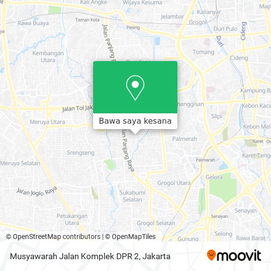 Peta Musyawarah Jalan Komplek DPR 2