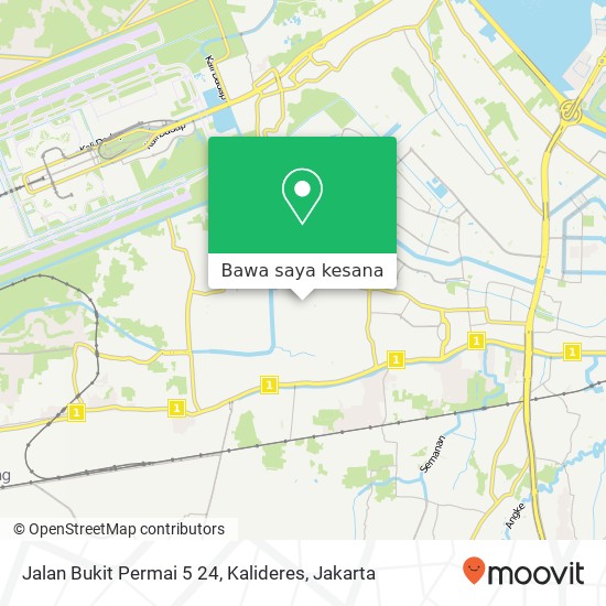 Peta Jalan Bukit Permai 5 24, Kalideres