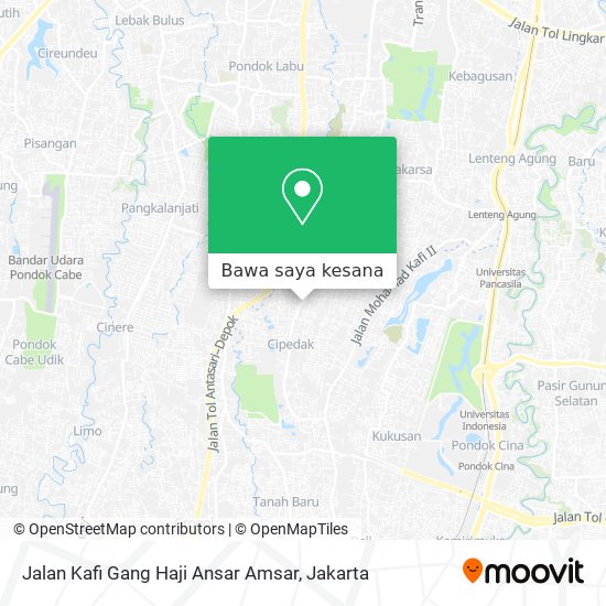 Peta Jalan Kafi Gang Haji Ansar Amsar