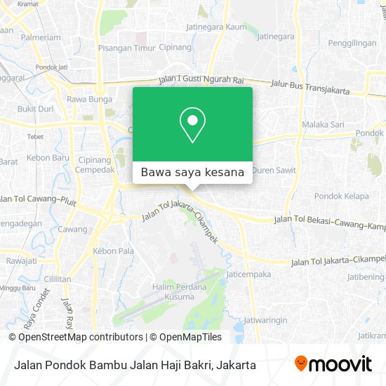 Peta Jalan Pondok Bambu Jalan Haji Bakri