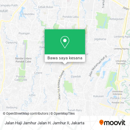 Peta Jalan Haji Jamhur Jalan H. Jamhur II