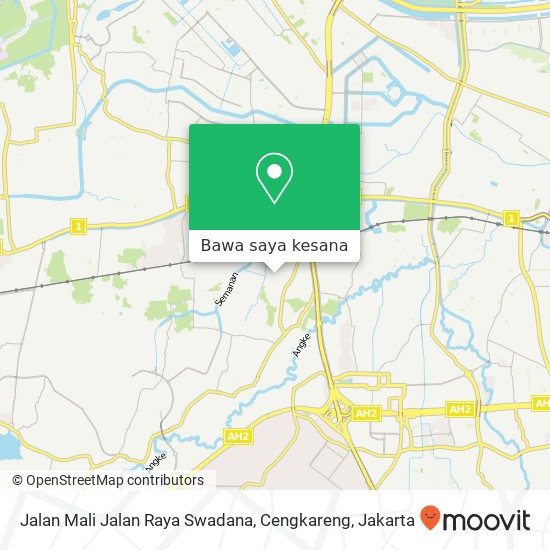 Peta Jalan Mali Jalan Raya Swadana, Cengkareng