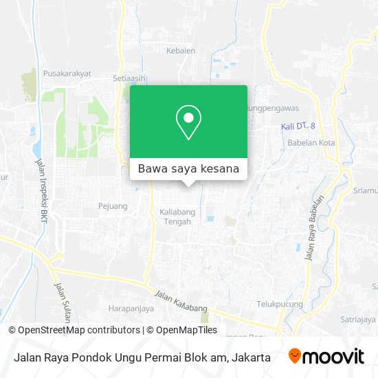Peta Jalan Raya Pondok Ungu Permai Blok am