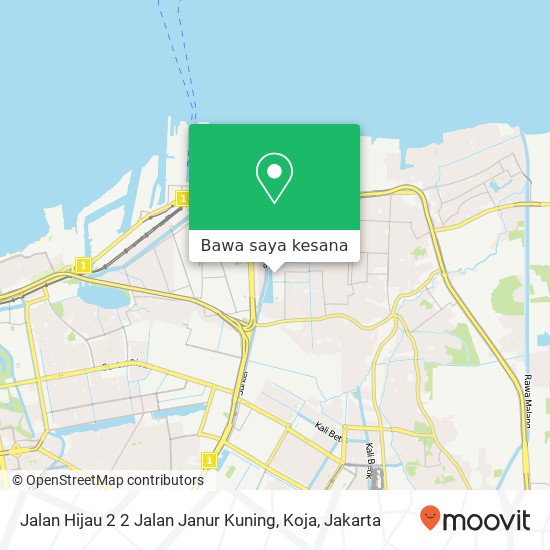 Peta Jalan Hijau 2 2 Jalan Janur Kuning, Koja