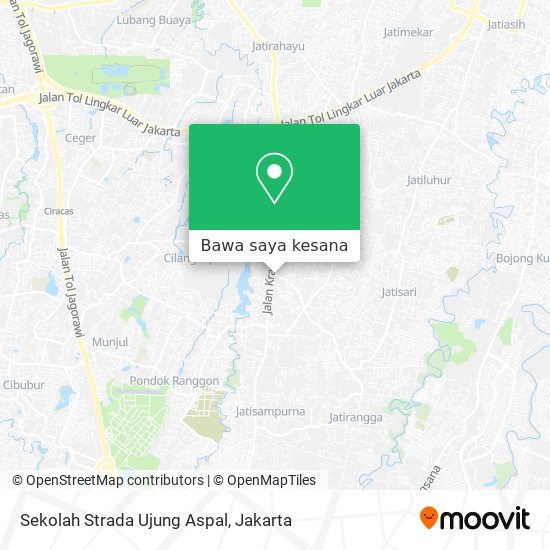 Peta Sekolah Strada Ujung Aspal
