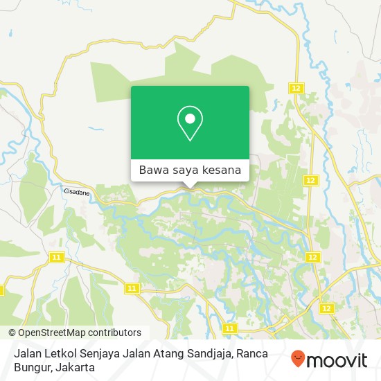 Peta Jalan Letkol Senjaya Jalan Atang Sandjaja, Ranca Bungur