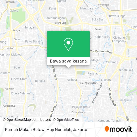 Peta Rumah Makan Betawi Haji Nurlailah