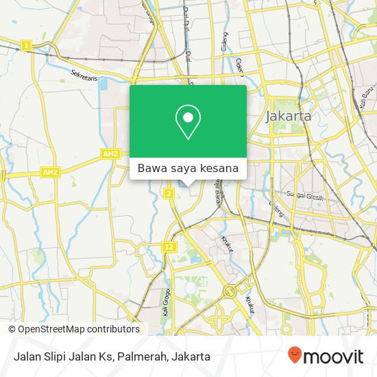 Peta Jalan Slipi Jalan Ks, Palmerah