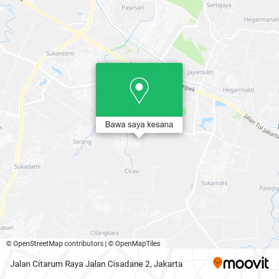 Peta Jalan Citarum Raya Jalan Cisadane 2, Cikarang Selatan