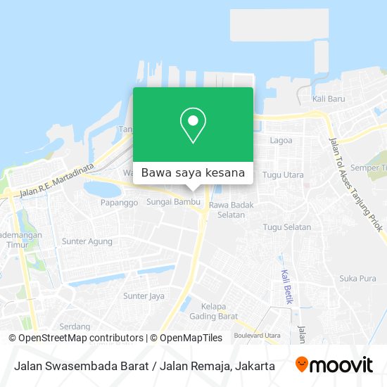 Peta Jalan Swasembada Barat / Jalan Remaja