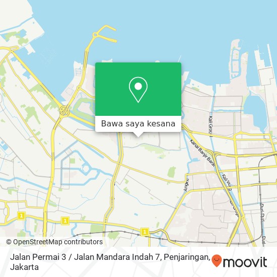 Peta Jalan Permai 3 / Jalan Mandara Indah 7, Penjaringan