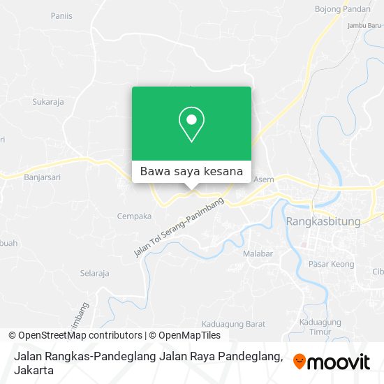 Peta Jalan Rangkas-Pandeglang Jalan Raya Pandeglang