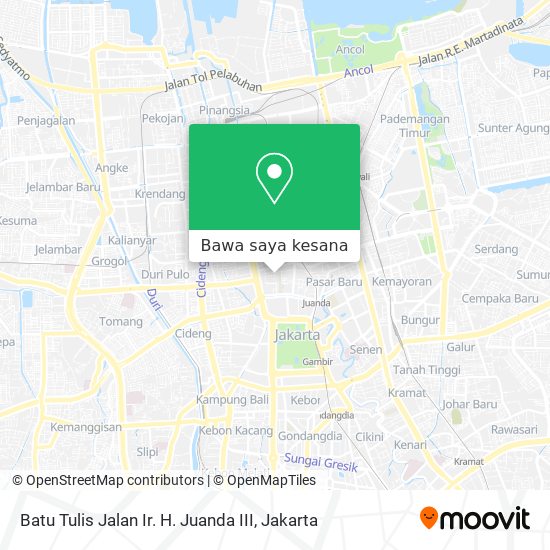 Peta Batu Tulis Jalan Ir. H. Juanda III