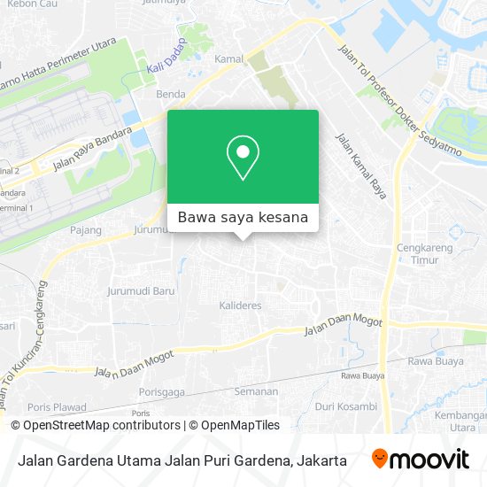 Peta Jalan Gardena Utama Jalan Puri Gardena