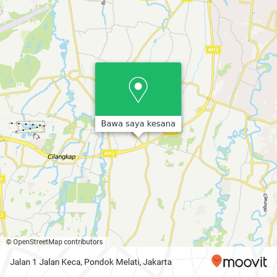 Peta Jalan 1 Jalan Keca, Pondok Melati