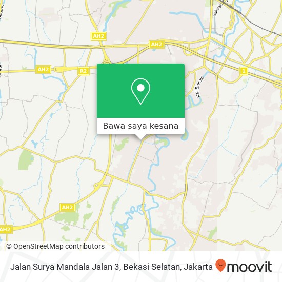 Peta Jalan Surya Mandala Jalan 3, Bekasi Selatan