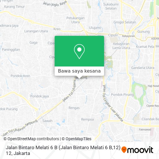 Peta Jalan Bintaro Melati 6 B (Jalan Bintaro Melati 6 B,12) 12