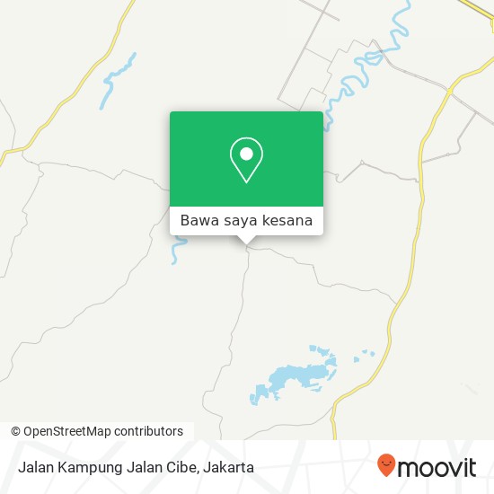 Peta Jalan Kampung Jalan Cibe, Cikarang Selatan