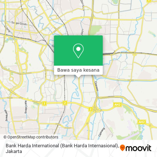 Peta Bank Harda International (Bank Harda Internasional)