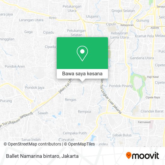 Peta Ballet Namarina bintaro