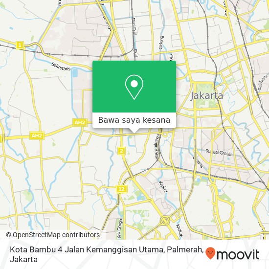 Peta Kota Bambu 4 Jalan Kemanggisan Utama, Palmerah