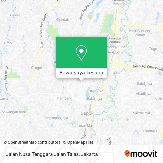 Peta Jalan Nusa Tenggara Jalan Talas