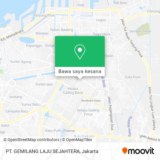 Peta PT. GEMILANG LAJU SEJAHTERA