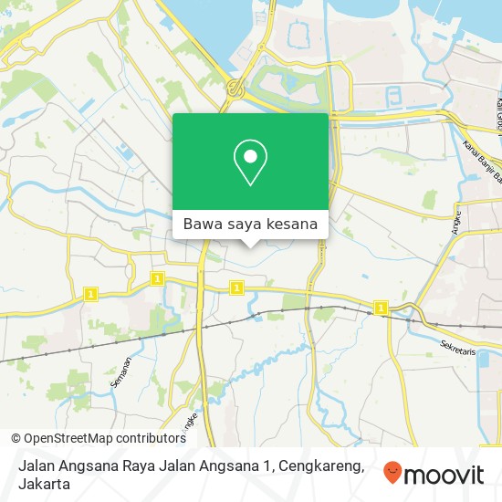 Peta Jalan Angsana Raya Jalan Angsana 1, Cengkareng