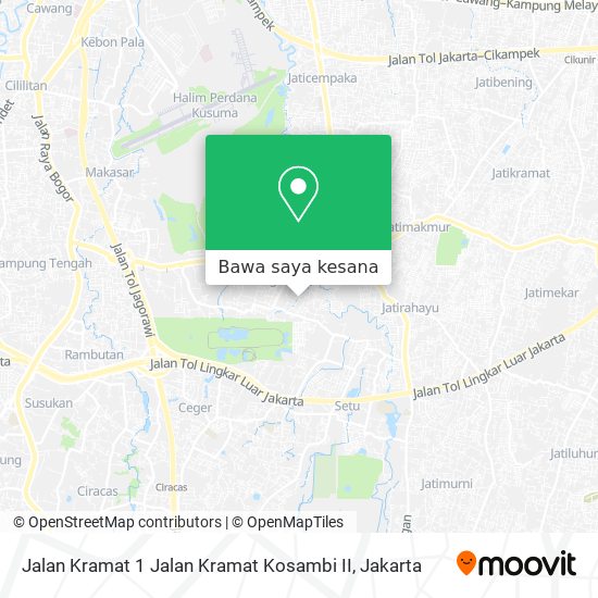 Peta Jalan Kramat 1 Jalan Kramat Kosambi II