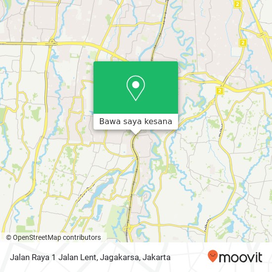 Peta Jalan Raya 1 Jalan Lent, Jagakarsa