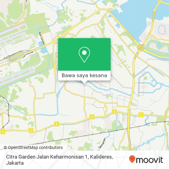 Peta Citra Garden Jalan Keharmonisan 1, Kalideres