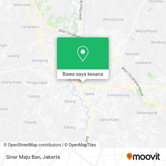 Peta Sinar Maju Ban, Jalan Veteran Serang