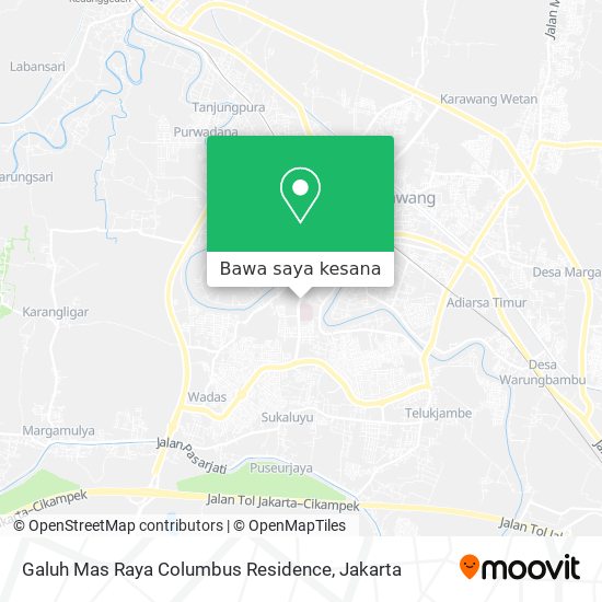 Peta Galuh Mas Raya Columbus Residence