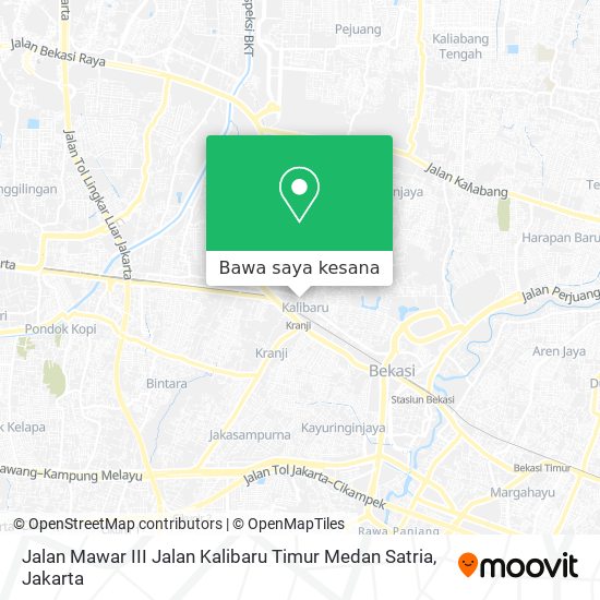 Peta Jalan Mawar III Jalan Kalibaru Timur Medan Satria