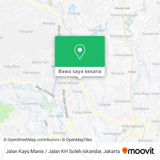 Peta Jalan Kayu Manis / Jalan KH Soleh Iskandar