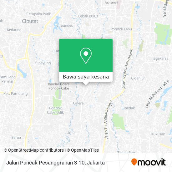 Peta Jalan Puncak Pesanggrahan 3 10