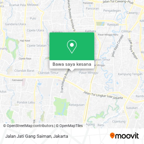 Peta Jalan Jati Gang Saiman