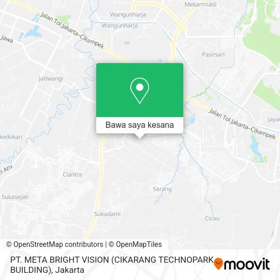 Peta PT. META BRIGHT VISION (CIKARANG TECHNOPARK BUILDING)