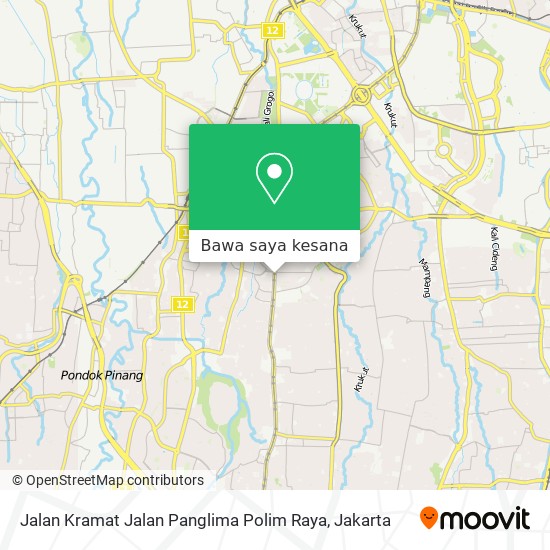 Peta Jalan Kramat Jalan Panglima Polim Raya