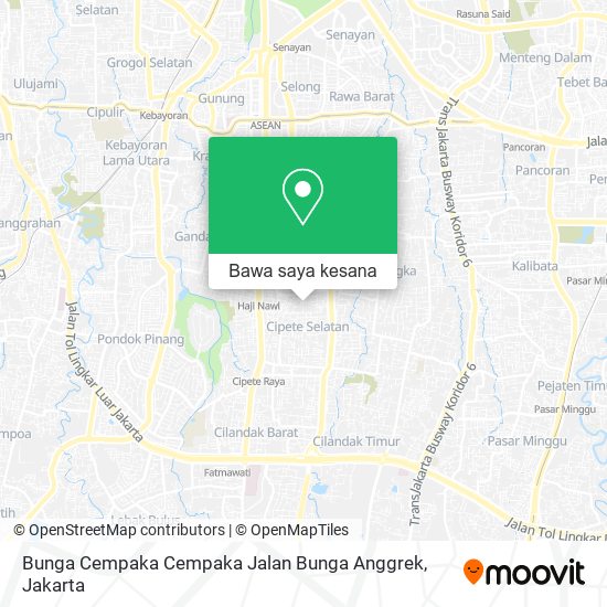 Peta Bunga Cempaka Cempaka Jalan Bunga Anggrek