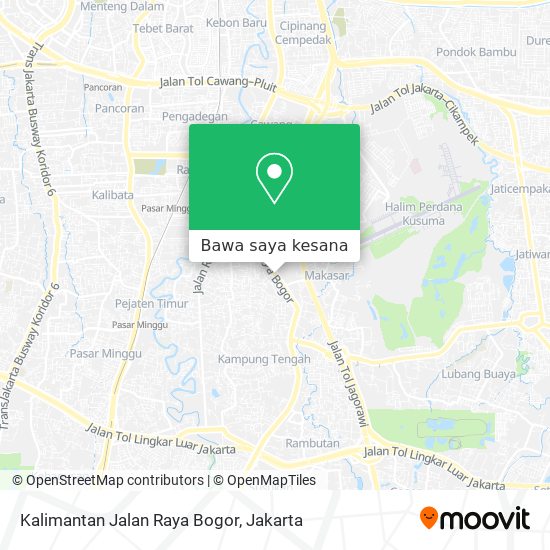Peta Kalimantan Jalan Raya Bogor