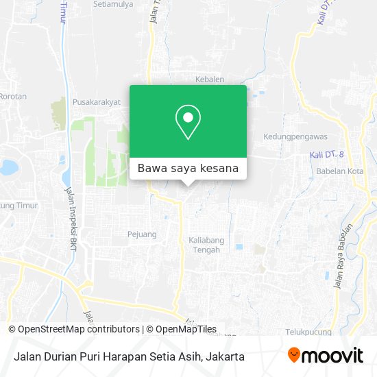 Peta Jalan Durian Puri Harapan Setia Asih