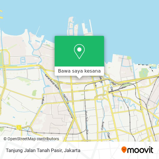 Peta Tanjung Jalan Tanah Pasir