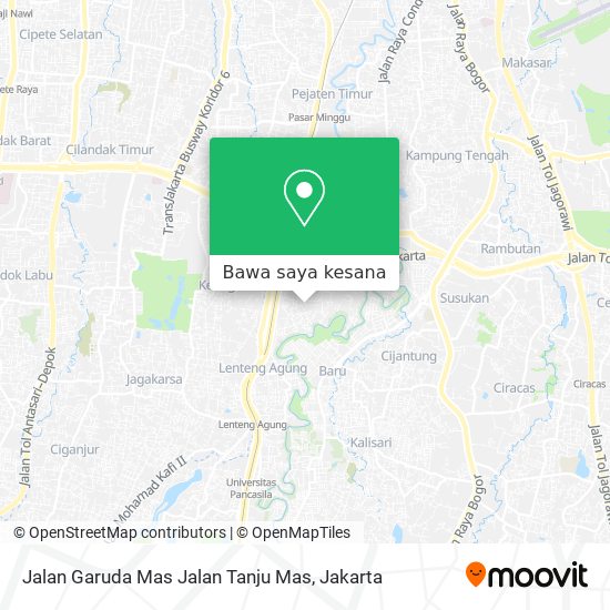 Peta Jalan Garuda Mas Jalan Tanju Mas